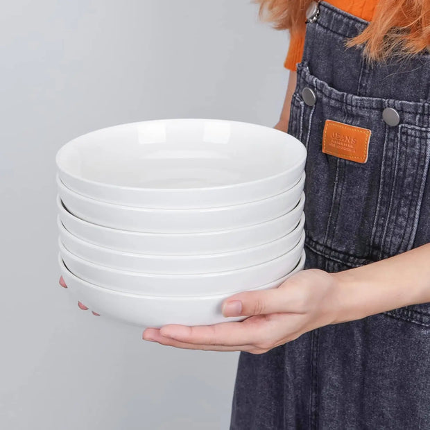 6-Pack Ceramic Pasta & Soup Bowls