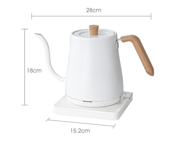 800ml Gooseneck Electric Kettle 1000W Stainless Steel
