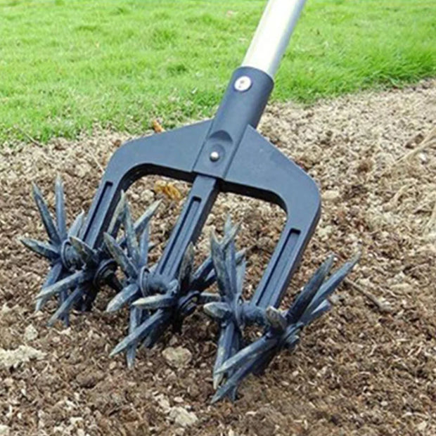 2-in-1 Garden Aerator & Soil Scarifier Tool