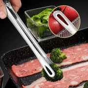 Stainless Steel Kitchen BBQ Grill Meat Tongs