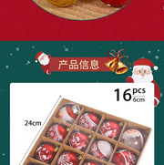 16pcs 6 cm Christmas Ball Ornaments