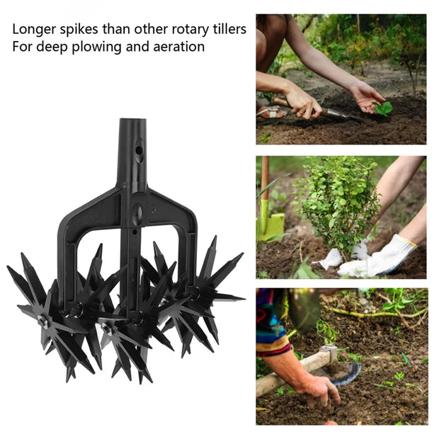 2-in-1 Garden Soil Scarifier & Rotary Tiller