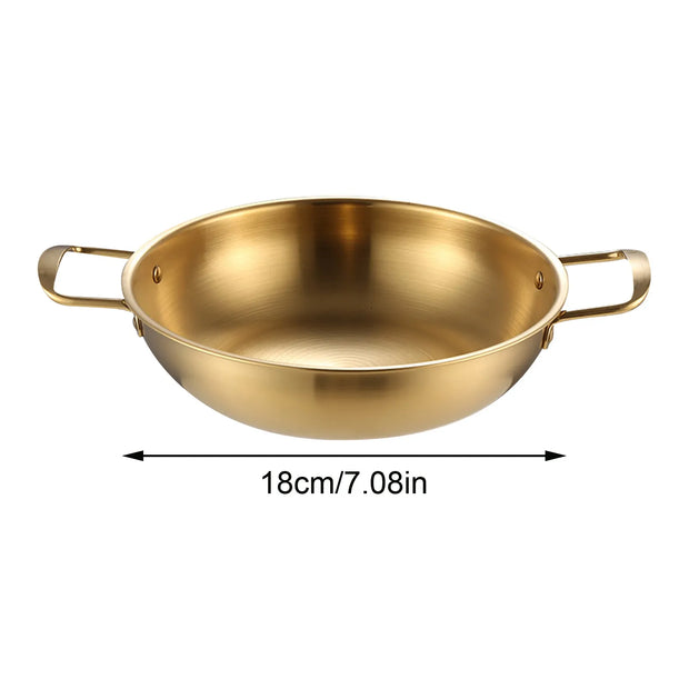 Single-Person Stainless Steel Hotpot with Handles