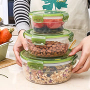 Microwave-Safe Transparent Food Storage Lunch Box