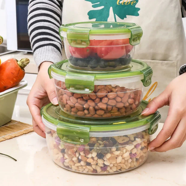 Microwave-Safe Transparent Food Storage Lunch Box