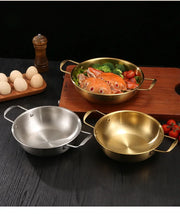 Korean Gold Stainless Steel Single Hot Pot