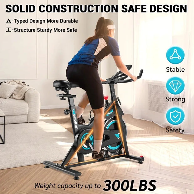 Indoor Exercise Bike, Magnetic Resistance, Quiet, Adjustable