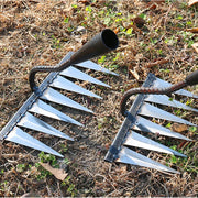 Iron Gardening Hoe Rake for Weeding & Soil