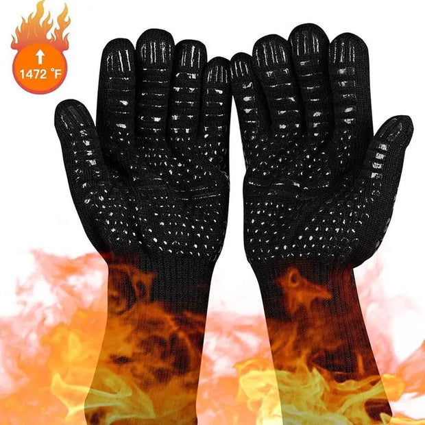 BBQ Heat-Resistant Silicone Oven Gloves