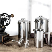 Stainless Steel French Press Coffee Maker – Double Wall Insulated Design