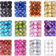 24pcs Mini Christmas Tree Hanging Balls