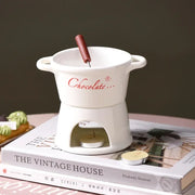 Ceramic Chocolate Fondue Mug with Fork