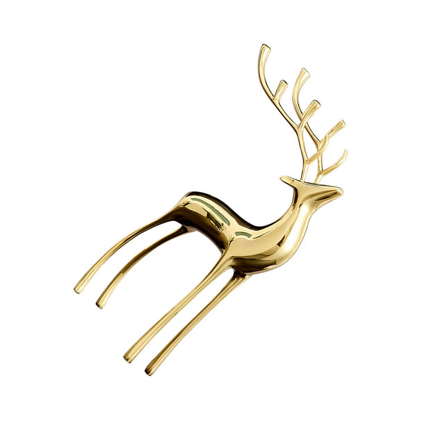 Brass Deer Statue Light Luxury Home Décor