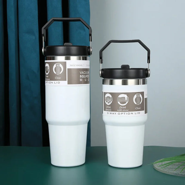 Stainless Steel Thermos Travel Cup Hot Cold Insulated
