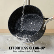 1qt Granite Nonstick Saucepan with Lid