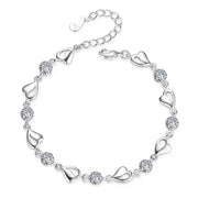 "925 Sterling Silver Adjustable Cuff Bracelet Women"