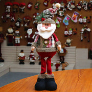 Christmas Plush Shelf Sitters – Stretchable Legs Santa, Snowman & Moose Decorations