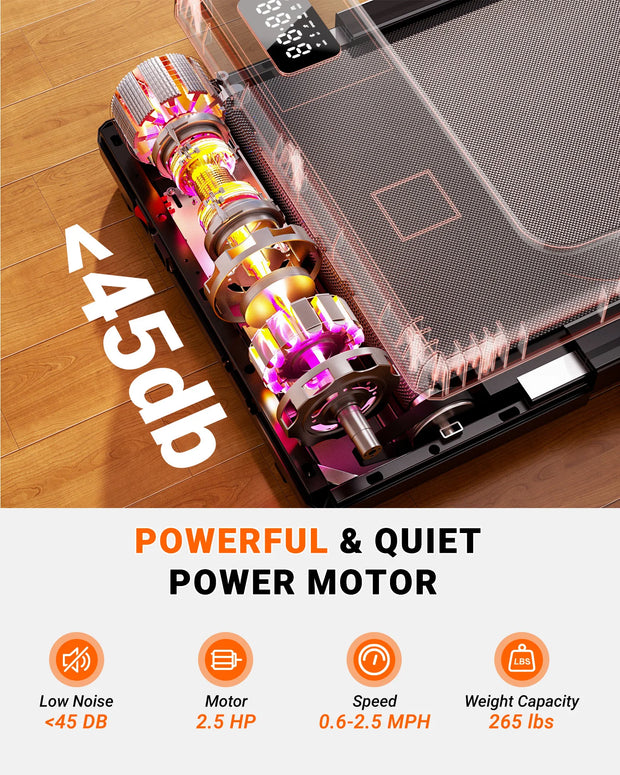 2.5HP Walking Pad Treadmill for Home