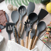 Silicone Cooking Utensil Set – Heat-Resistant Kitchen Tools (10+ Pieces)