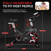 Exercise Bike Indoor Cycling Stationary Bike Home Gym