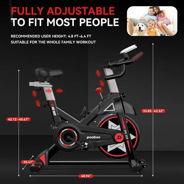Exercise Bike Indoor Cycling Stationary Bike Home Gym
