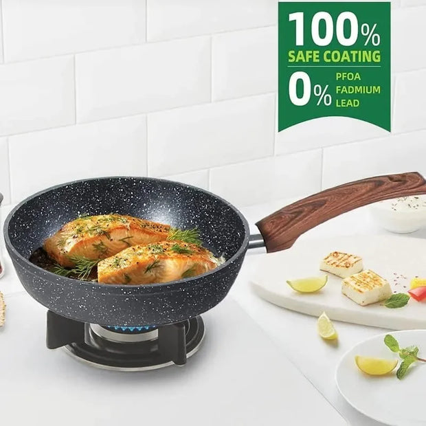 Granite Nonstick Induction Cookware Set 12-Piece Kitchen