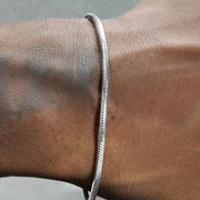 925 Sterling Silver Chain & Link Bracelet