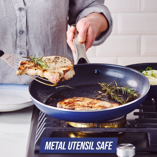 12‑Piece Diamond‑Infused Ceramic Non Stick Cookware Set