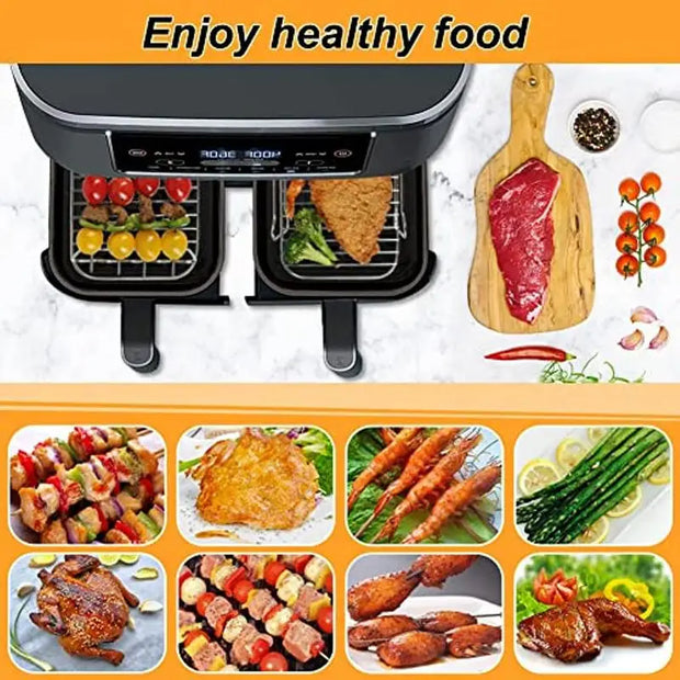 2PCS Stainless Steel Air Fryer Rack Set