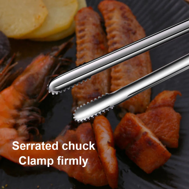 304 Stainless Steel Cooking Tweezers – Kitchen & BBQ Tongs