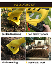Cordless Electric Tiller/Cultivator – 20V Lithium-Ion Battery