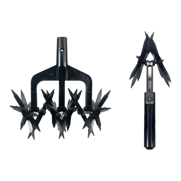 2 in 1 Garden Soil Scarifier Rotary Cultivator Tool