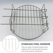 20‑Piece Stainless Steel BBQ Skewers